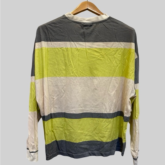 ASOS DESIGN oversized long sleeveve stripe T-Shirt. Large - Picture 3 of 3